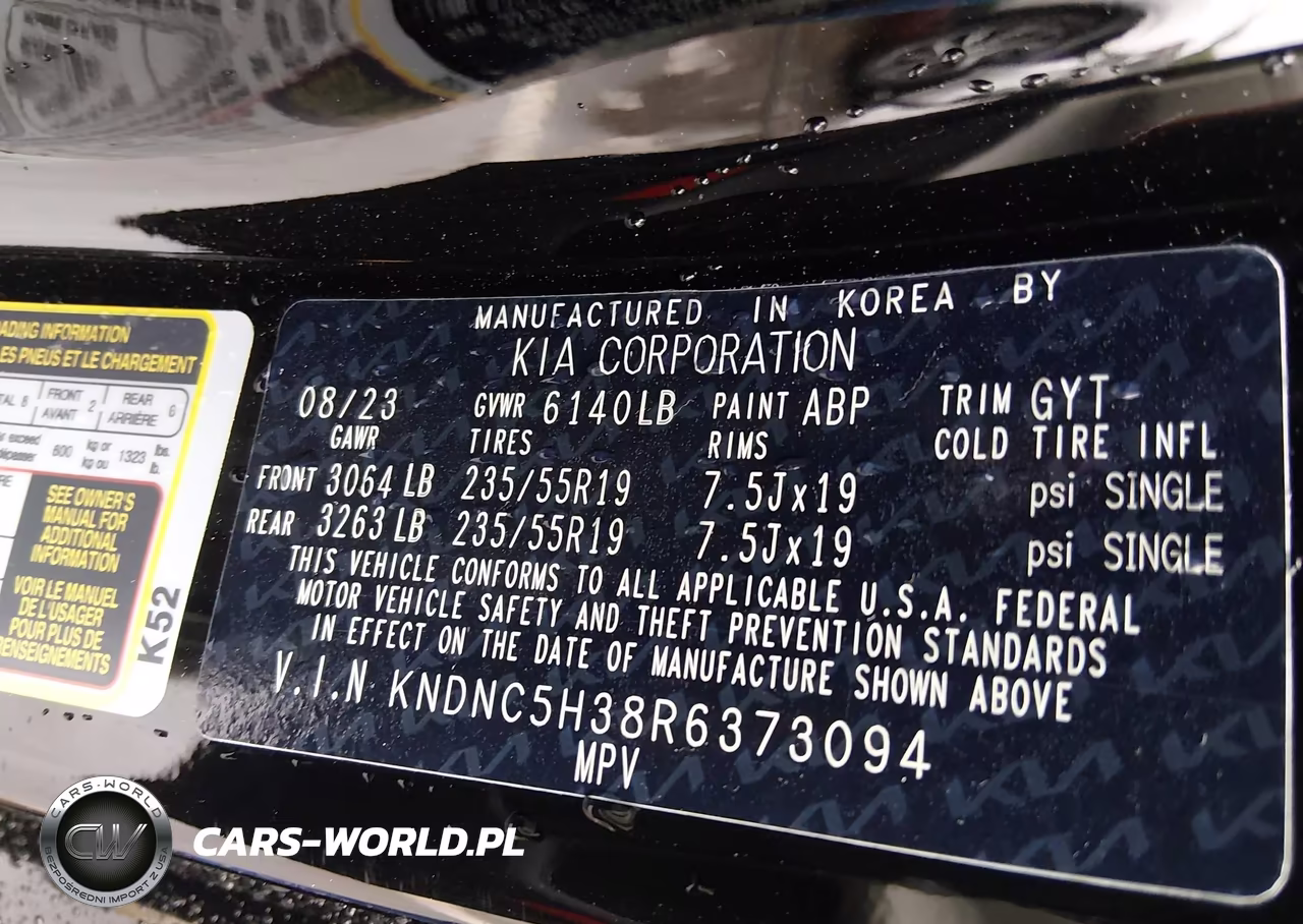 2024 Kia Carnival Mpv Ex VIN:KNDNC5H38R6373094 - 9