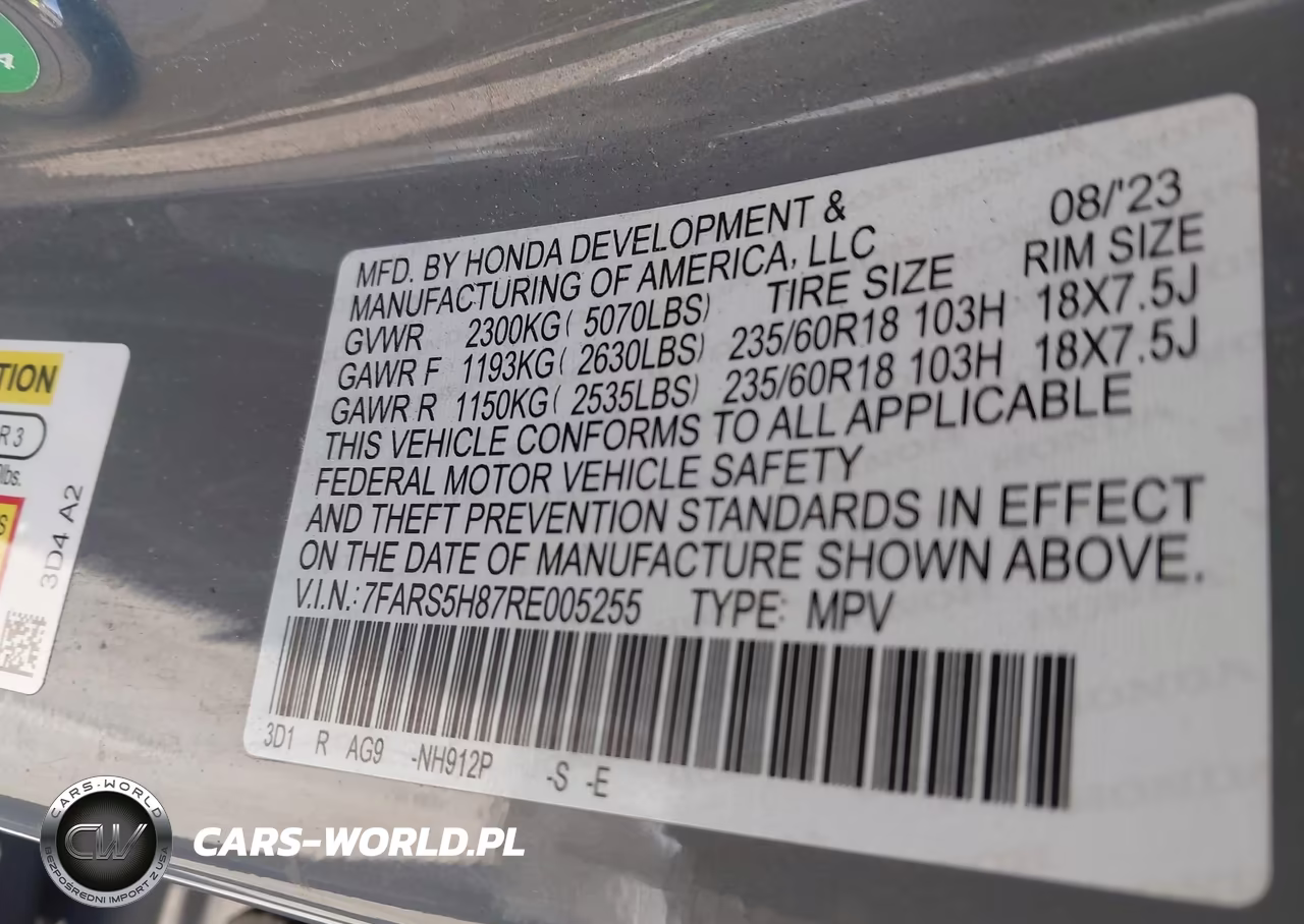2024 Honda Cr-V Hybrid Sport-L VIN:7FARS5H87RE005255 - 9
