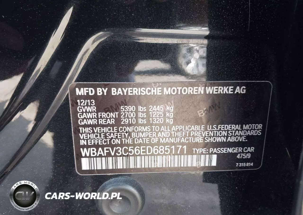 2014 BMW 535D xDrive VIN:WBAFV3C56ED685171 - 9