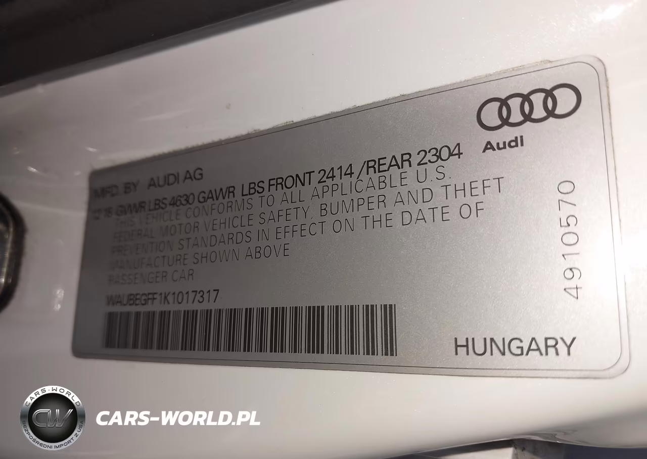 2019 Audi A3 45 Premium VIN:WAUBEGFF1K1017317 - 9