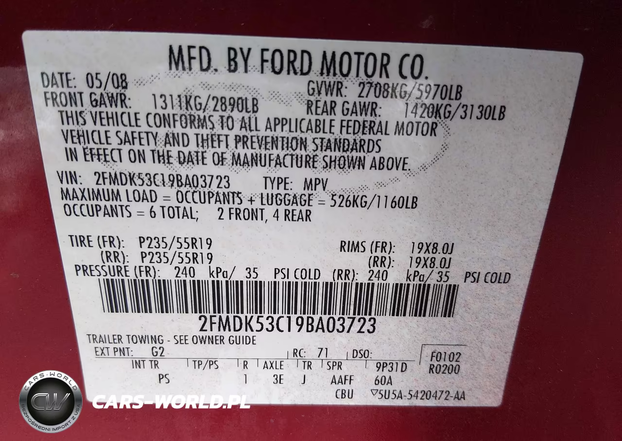 2009 Ford Flex Limited VIN:2FMDK53C19BA03723 - 9