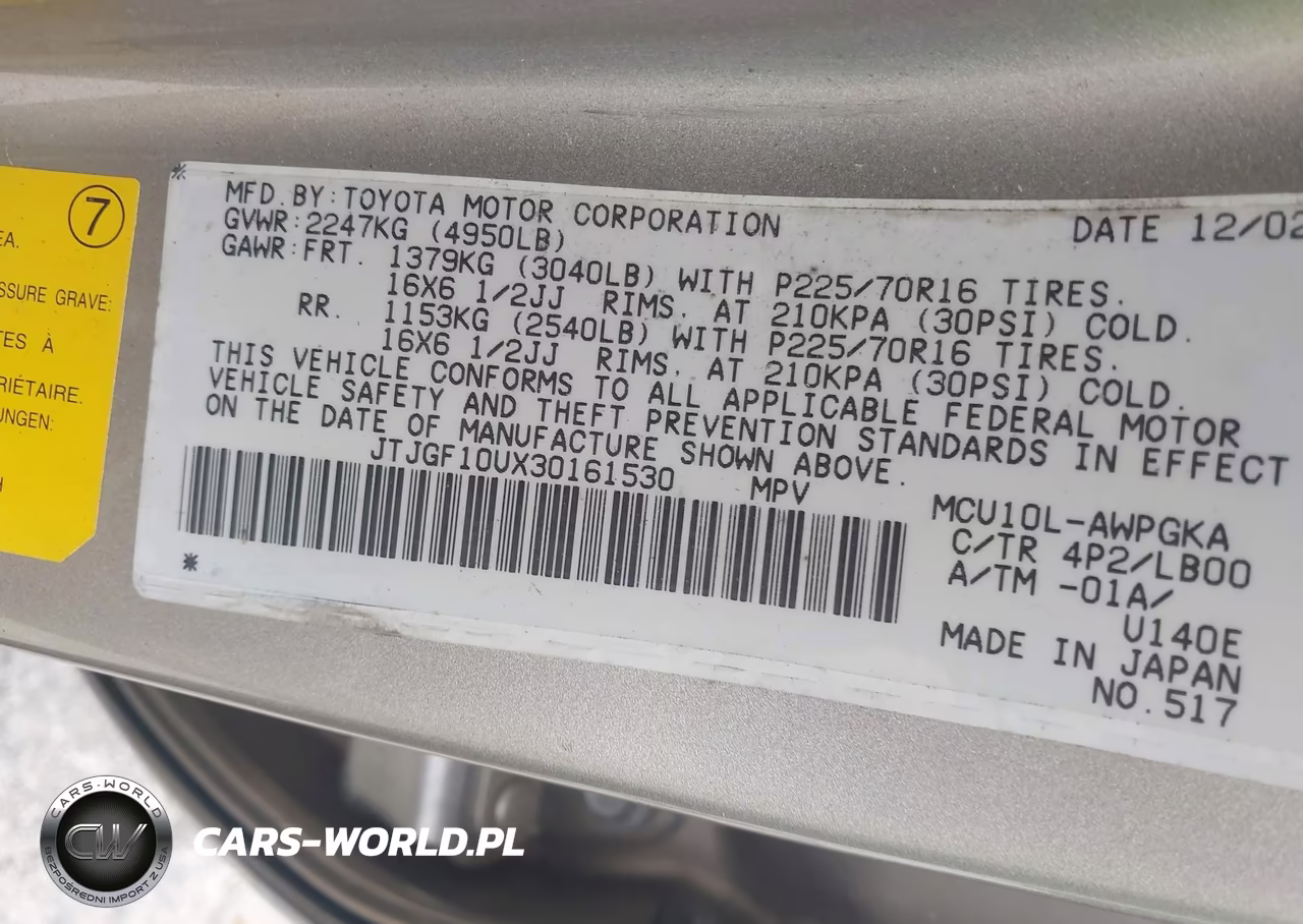 2003 Lexus Rx 300 VIN:JTJGF10UX30161530 - 9