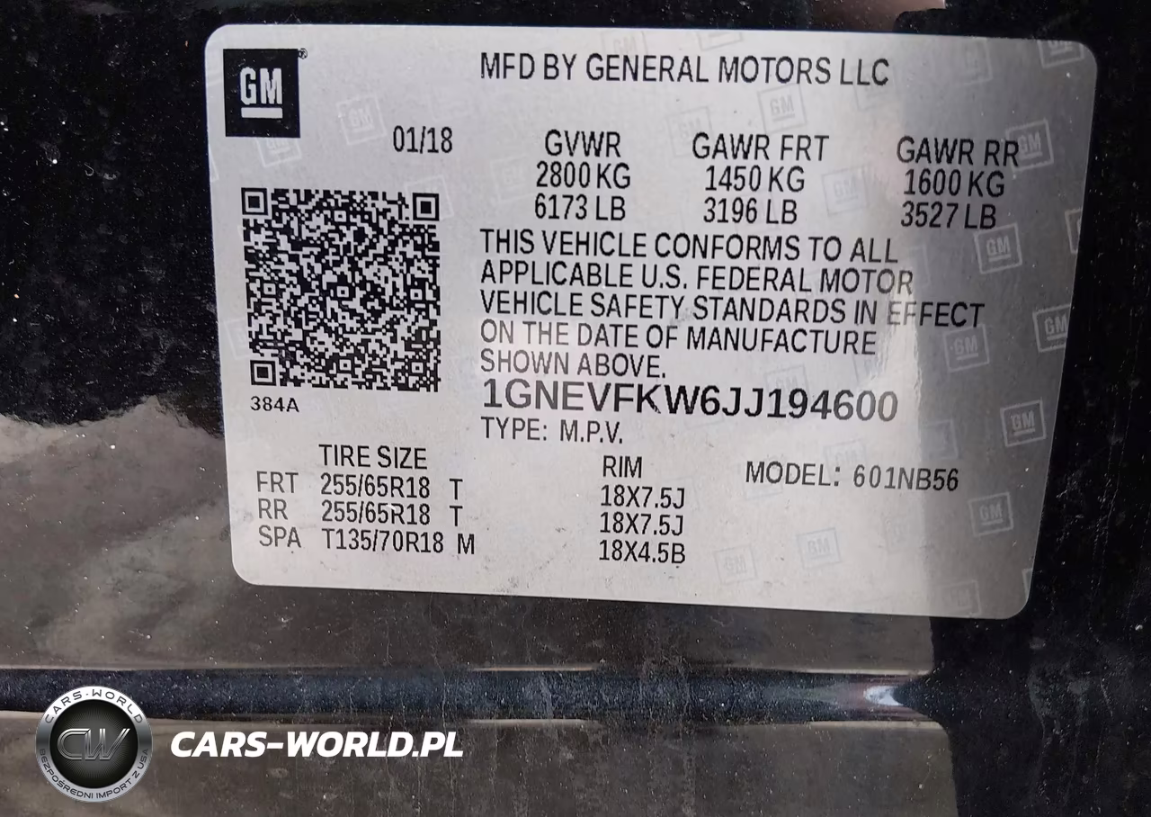 2018 Chevrolet Traverse Ls VIN:1GNEVFKW6JJ194600 - 9