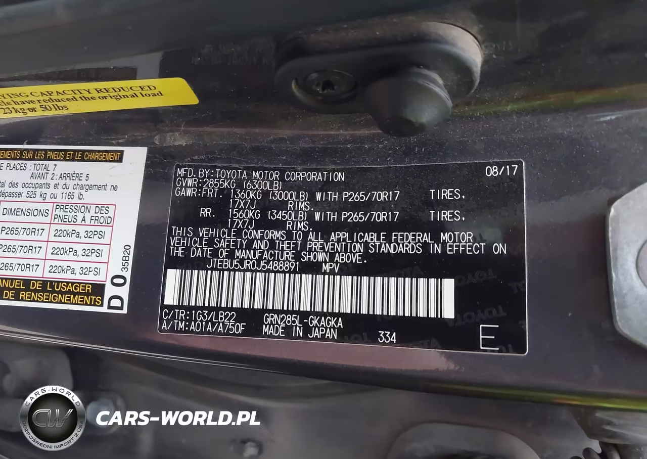 2018 Toyota 4Runner Sr5 Premium VIN:JTEBU5JR0J5488891 - 9