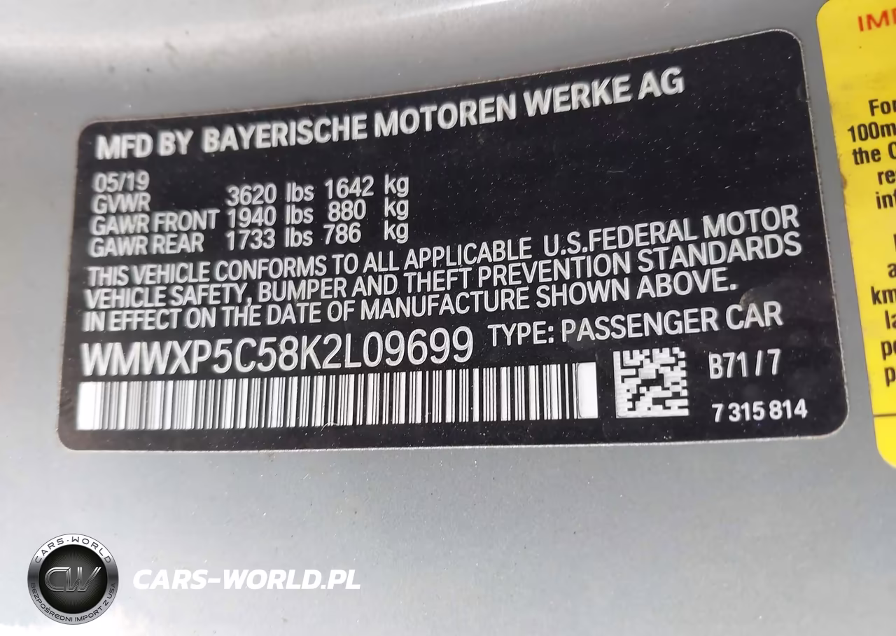 2019 Mini Hardtop Cooper VIN:WMWXP5C58K2L09699 - 9