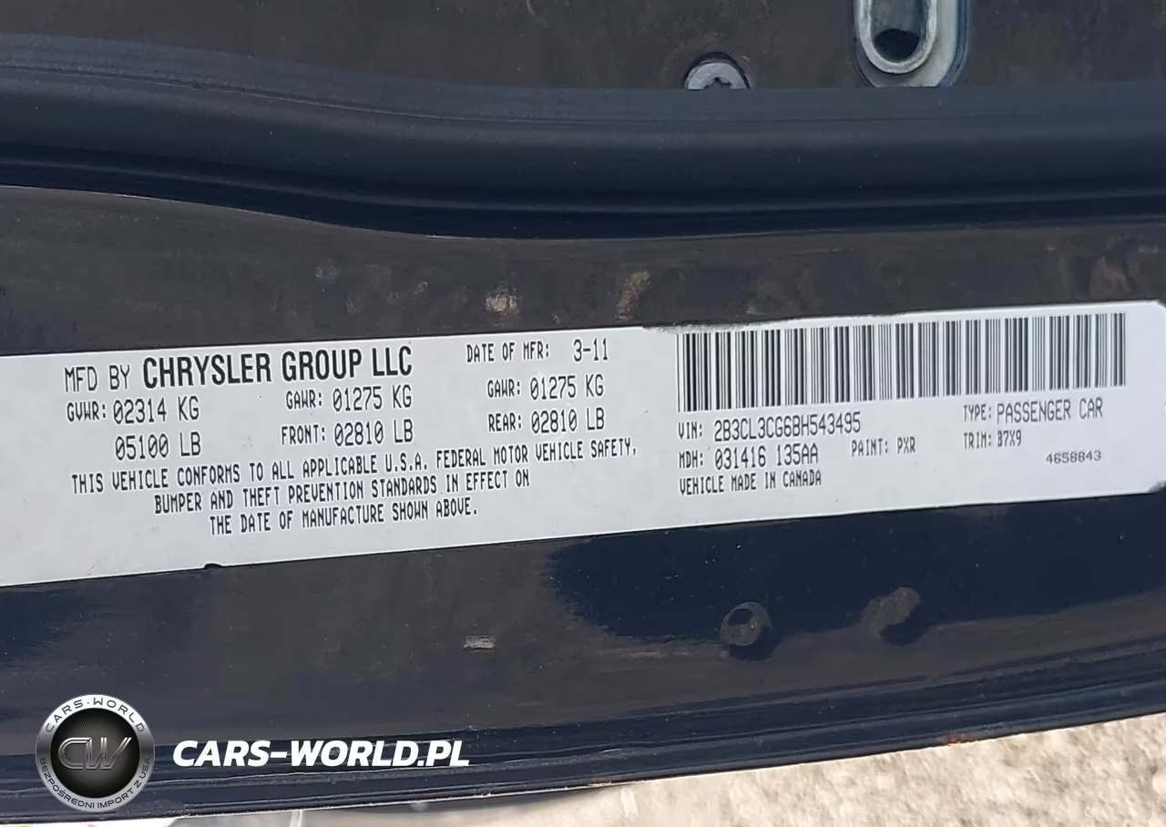2011 Dodge Charger VIN:2B3CL3CG6BH543495 - 9
