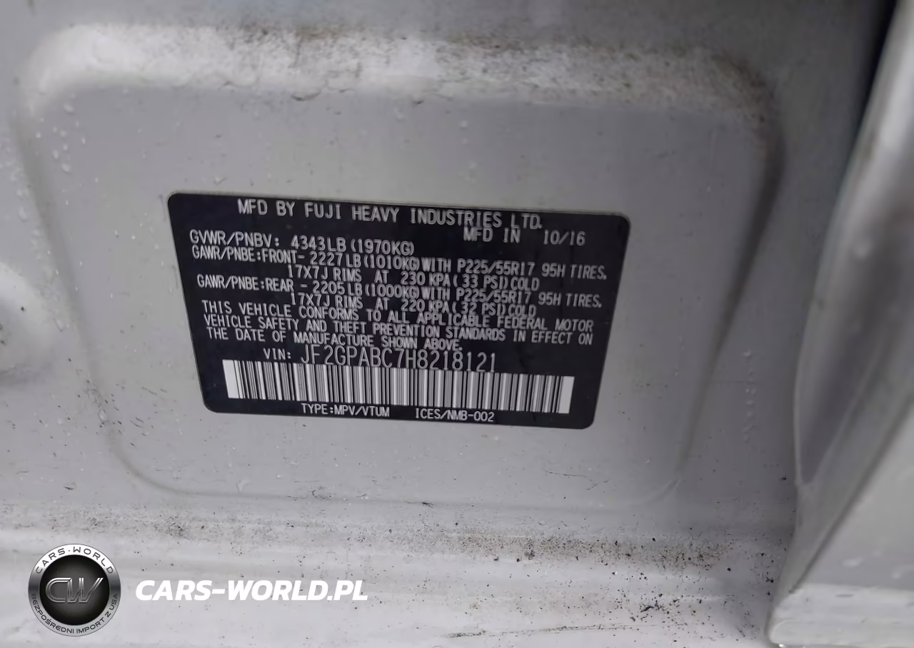 2017 Subaru Crosstrek 2.0I Premium VIN:JF2GPABC7H8218121 - 9
