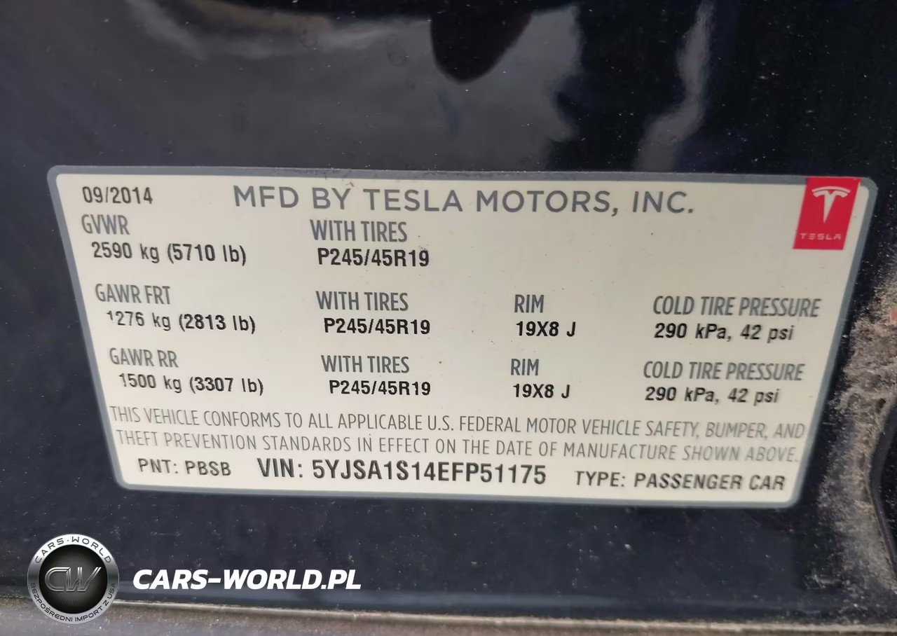 2014 Tesla Model S VIN:5YJSA1S14EFP51175 - 9