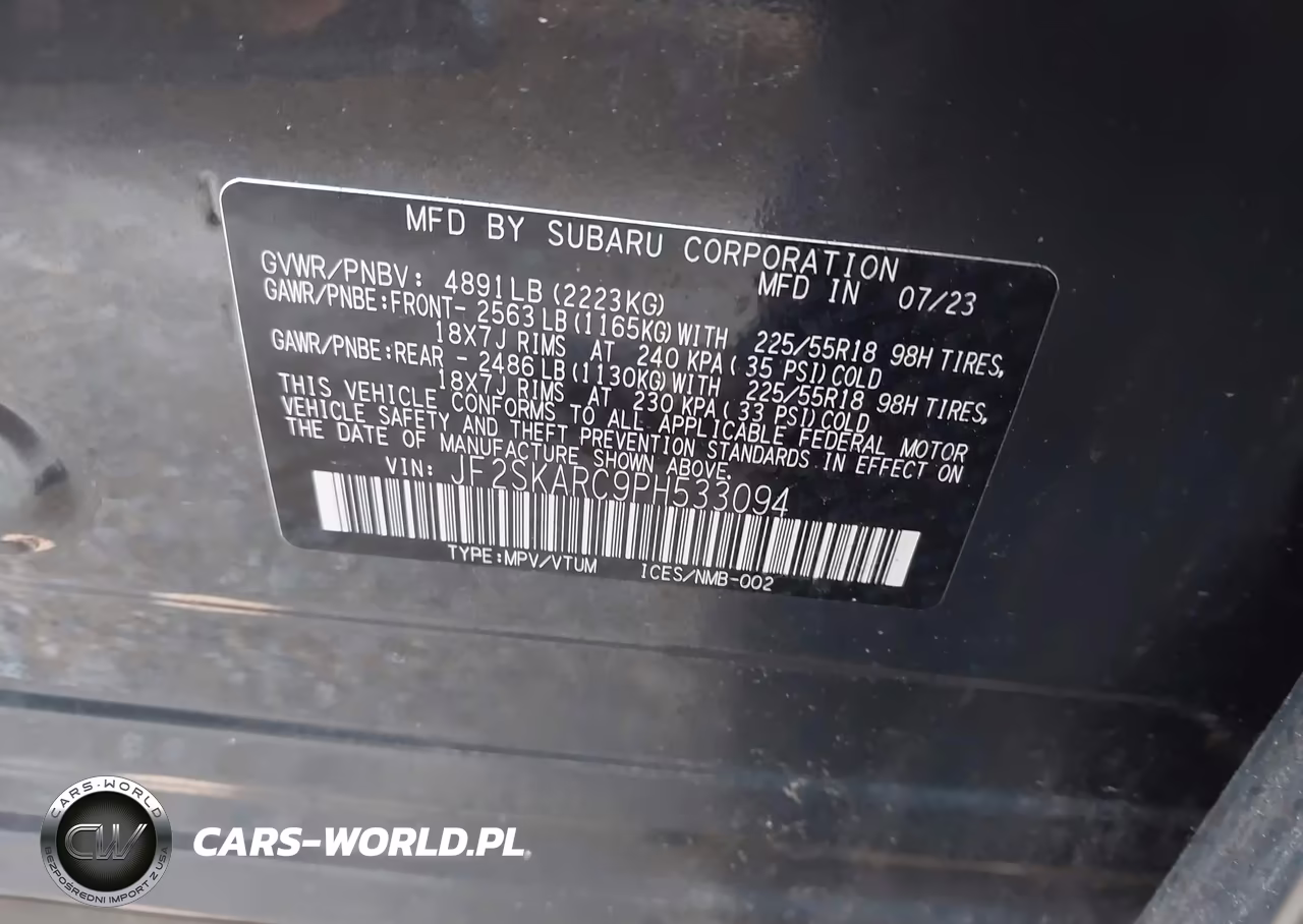 2023 Subaru Forester Touring VIN:JF2SKARC9PH533094 - 9