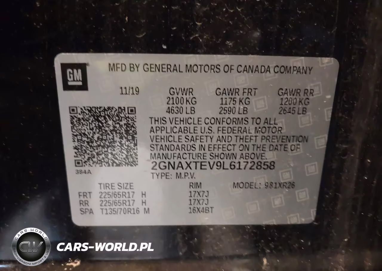 2020 Chevrolet Equinox Awd 2Fl VIN:2GNAXTEV9L6172858 - 9