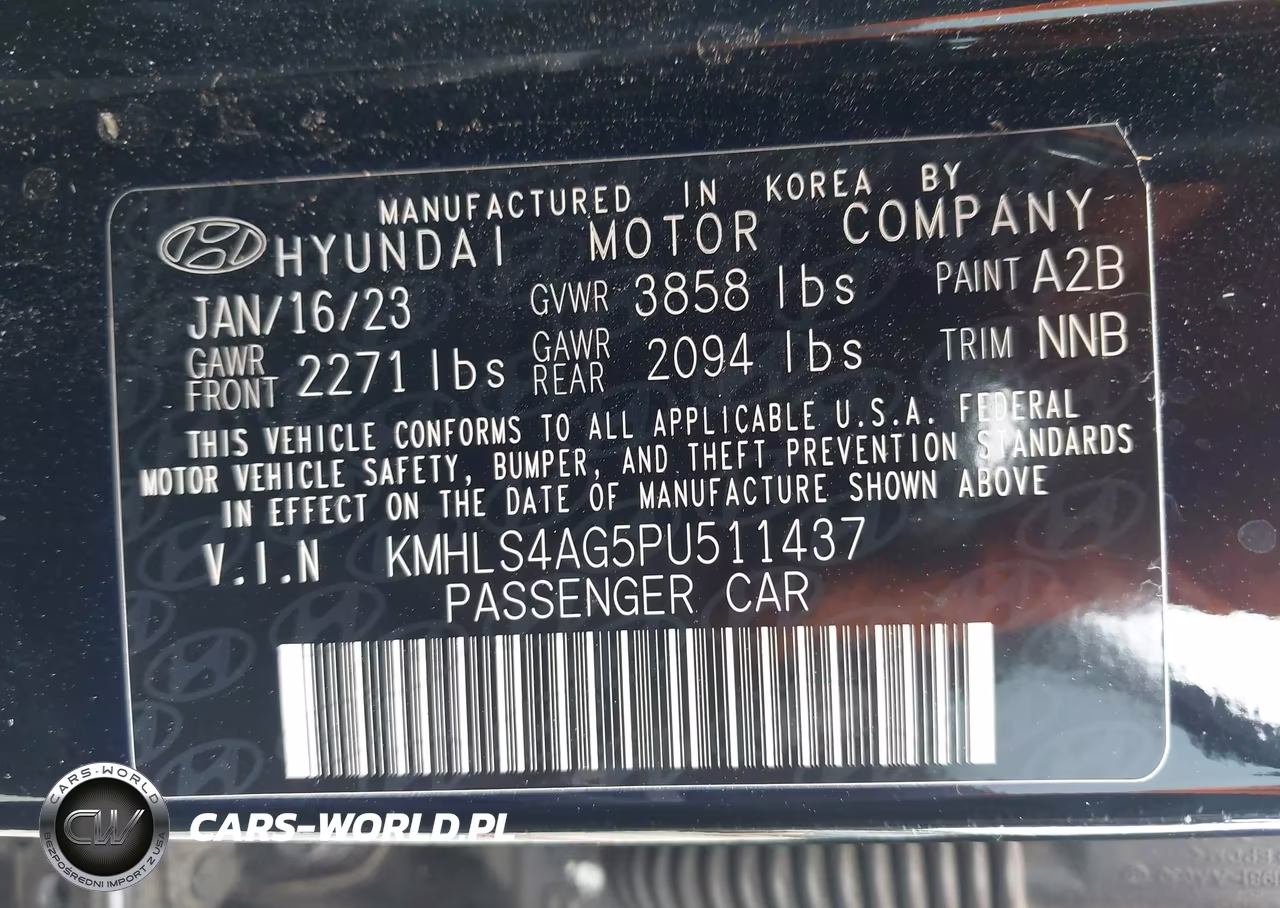 2023 Hyundai Elantra Sel VIN:KMHLS4AG5PU511437 - 9