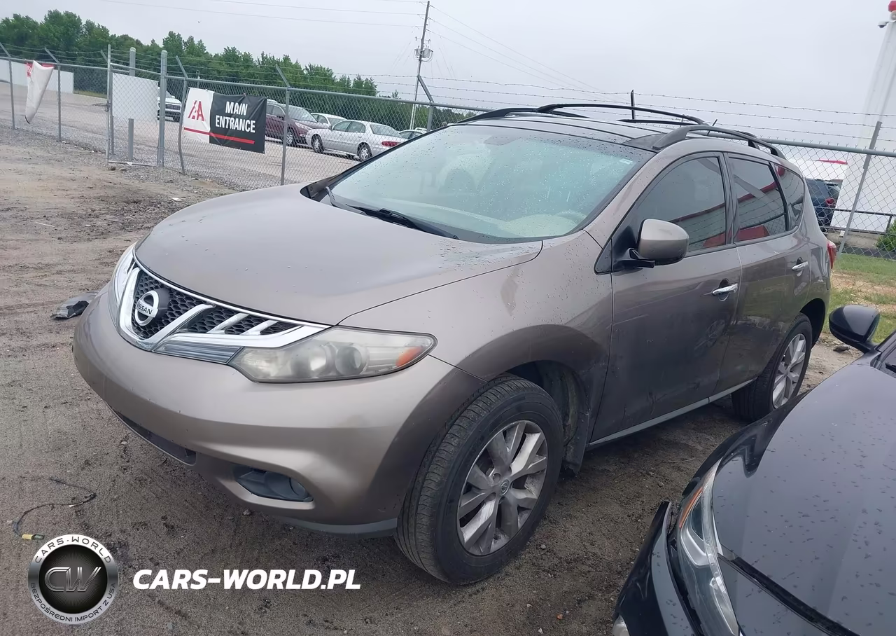 2011 Nissan Murano Sl VIN:JN8AZ1MW7BW165076 - 2