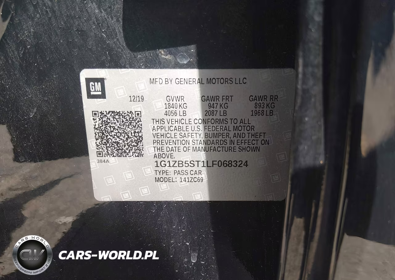 2020 Chevrolet Malibu Fwd Ls VIN:1G1ZB5ST1LF068324 - 9