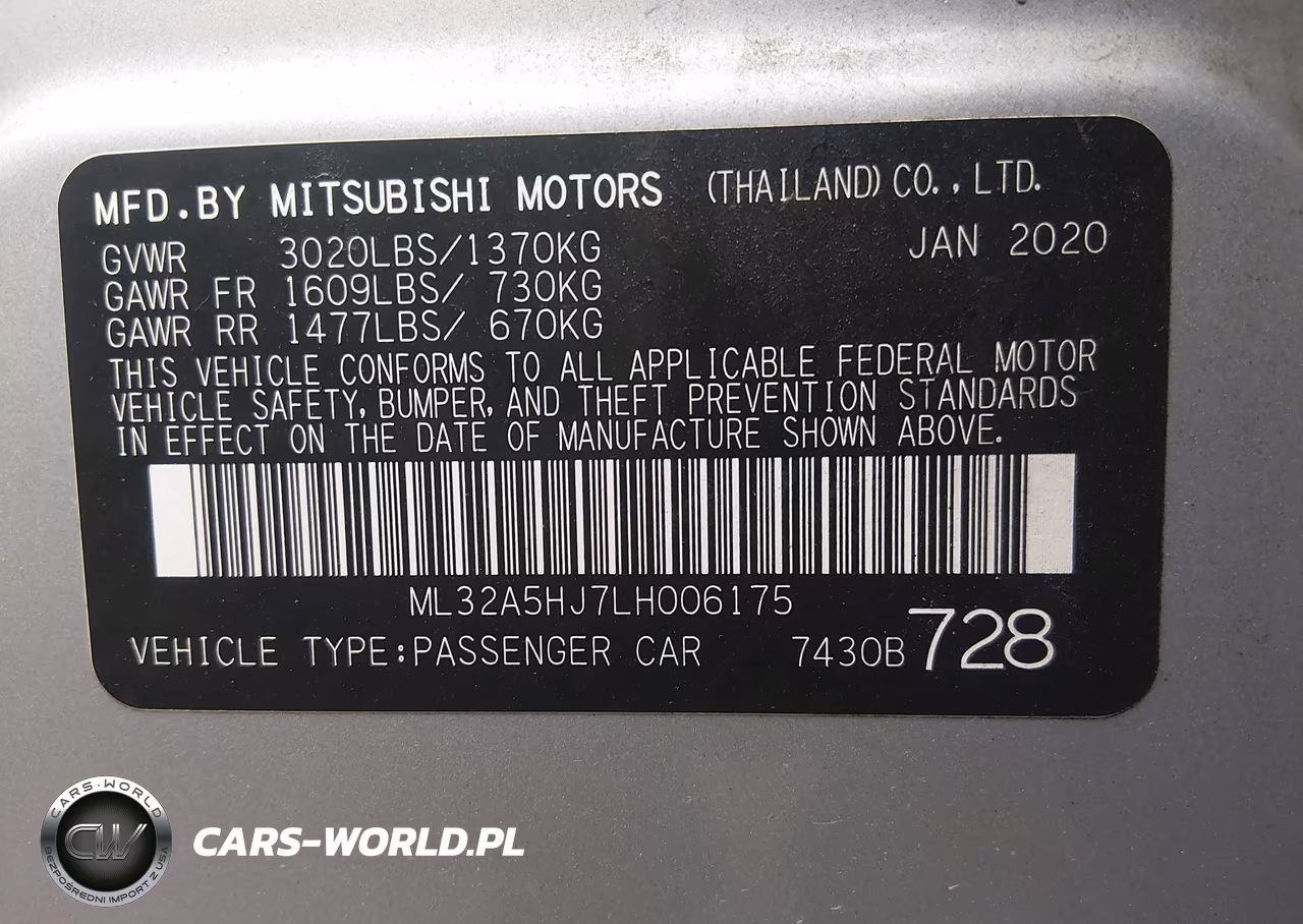 2020 Mitsubishi Mirage Le VIN:ML32A5HJ7LH006175 - 9