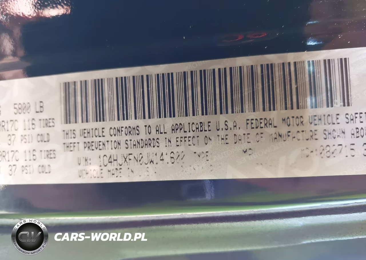 2018 Jeep Wrangler Unlimited Rubicon 4X4 VIN:1C4HJXFN0JW141600 - 9