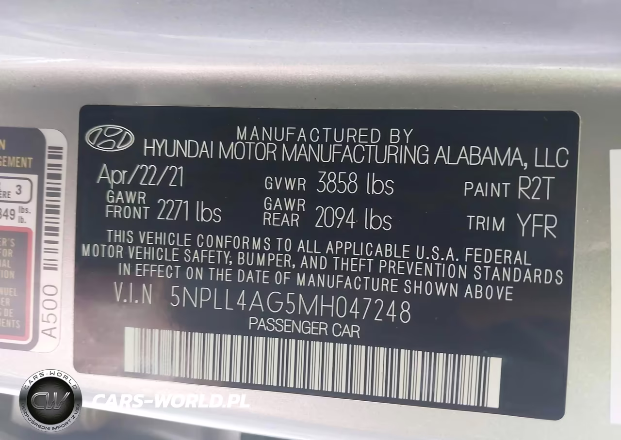 2021 Hyundai Elantra Se VIN:5NPLL4AG5MH047248 - 9