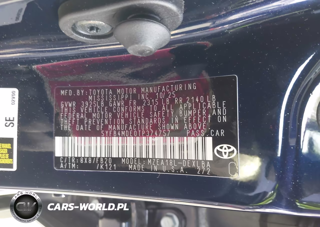 2026 Toyota Corolla Le VIN:5YFB4MDE0TP374757 - 9
