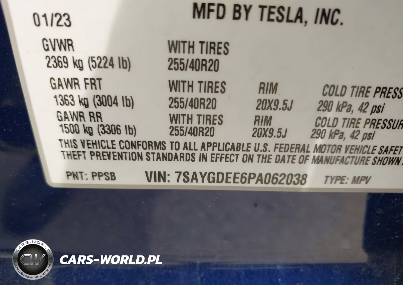2023 Tesla Model Y Awd-Long Range Dual Motor All-Wheel Drive VIN:7SAYGDEE6PA062038 - 9