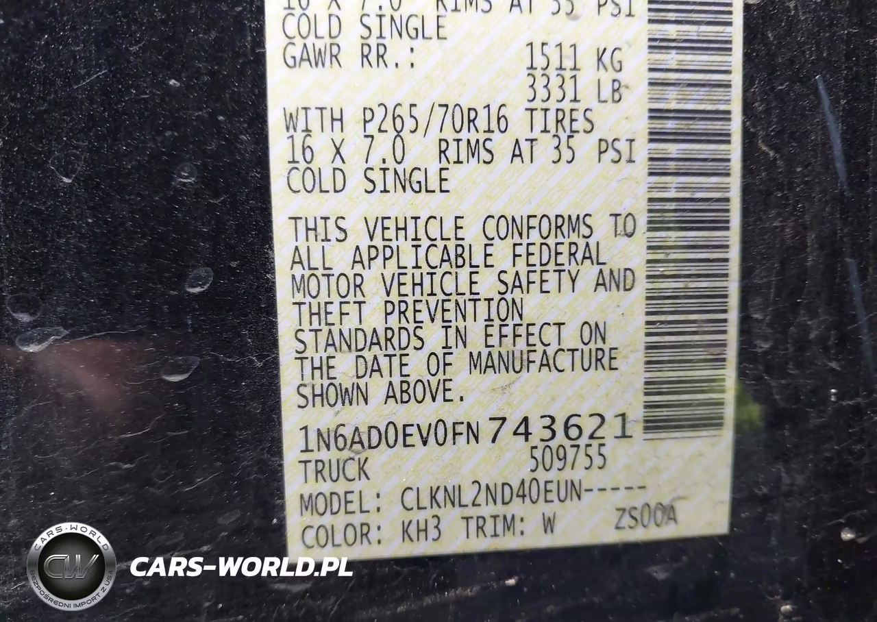 2015 Nissan Frontier Pro-4X-S-Sl-Sv VIN:1N6AD0EV0FN743621 - 9