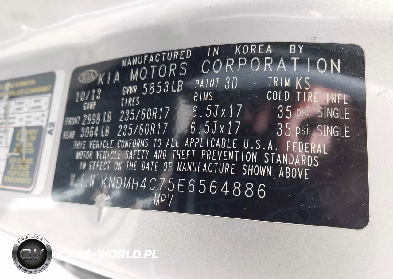 2014 Kia Sedona Ex VIN:KNDMH4C75E6564886 - 9