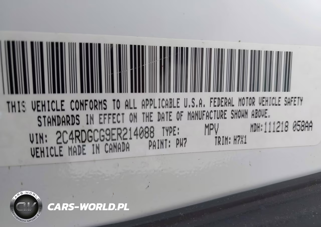 2014 Dodge Grand Caravan Sxt VIN:2C4RDGCG9ER214088 - 9