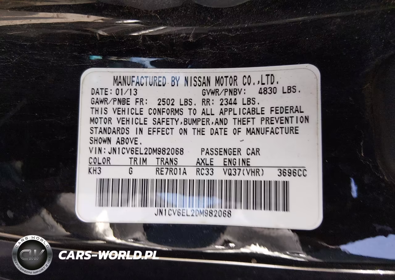 2013 Infiniti G37X VIN:JN1CV6EL2DM982068 - 9
