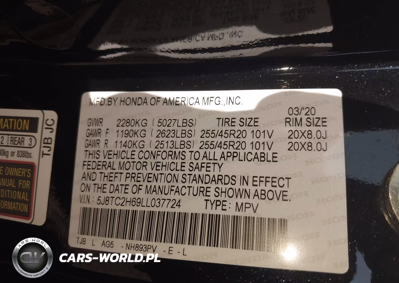 2020 Acura Rdx A-Spec Package VIN:5J8TC2H69LL037724 - 9