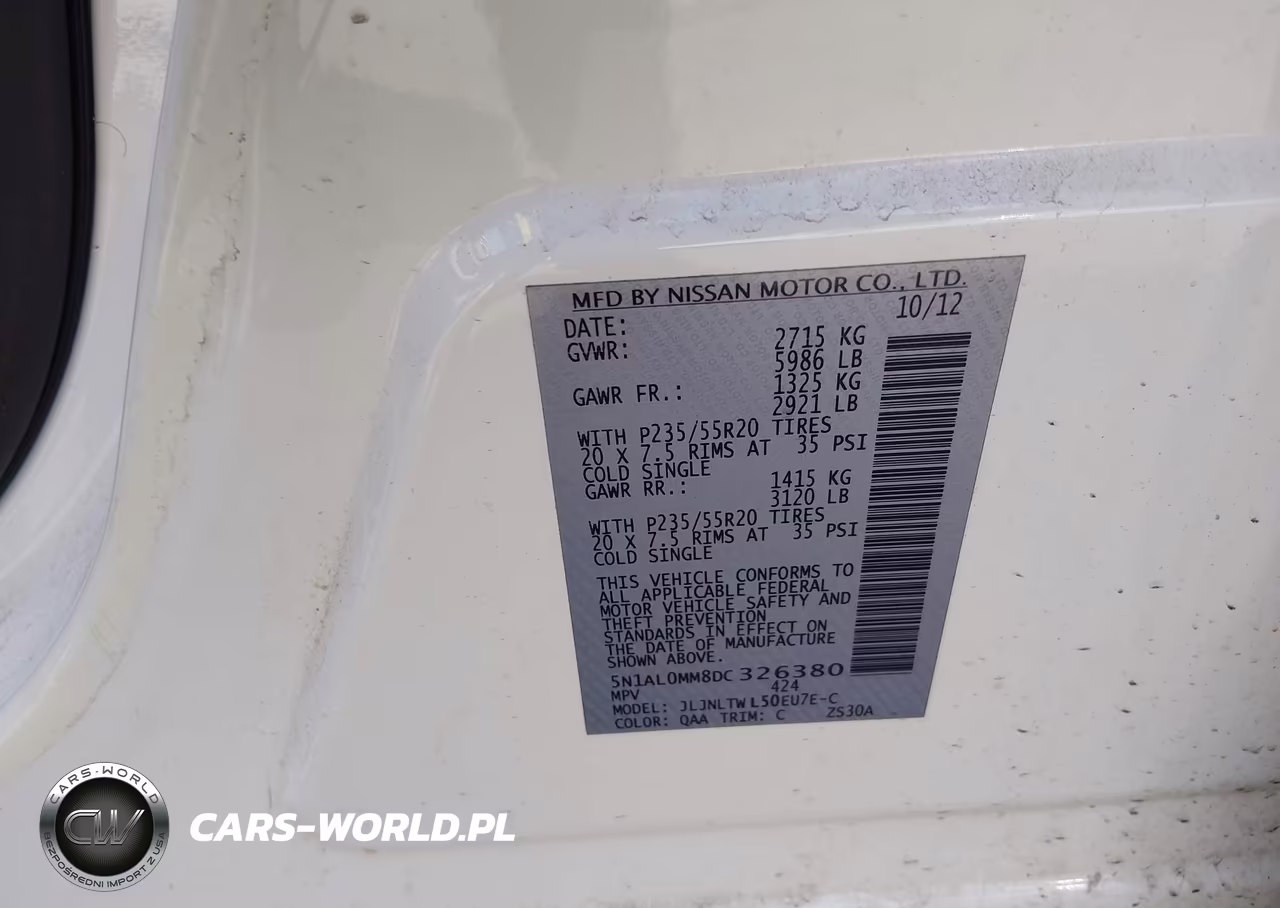 2013 Infiniti Jx35 VIN:5N1AL0MM8DC326380 - 9