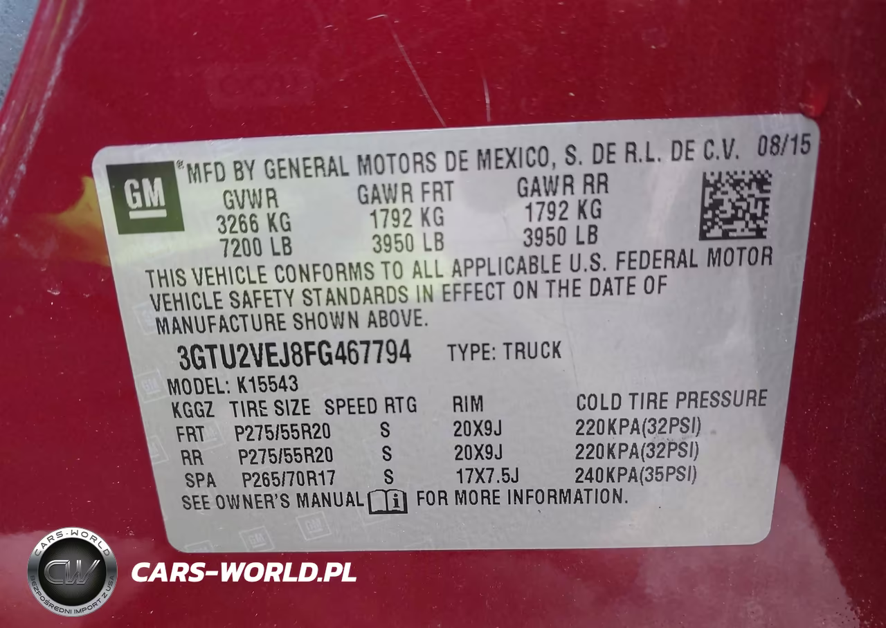 2015 GMC Sierra 1500 Slt VIN:3GTU2VEJ8FG467794 - 9