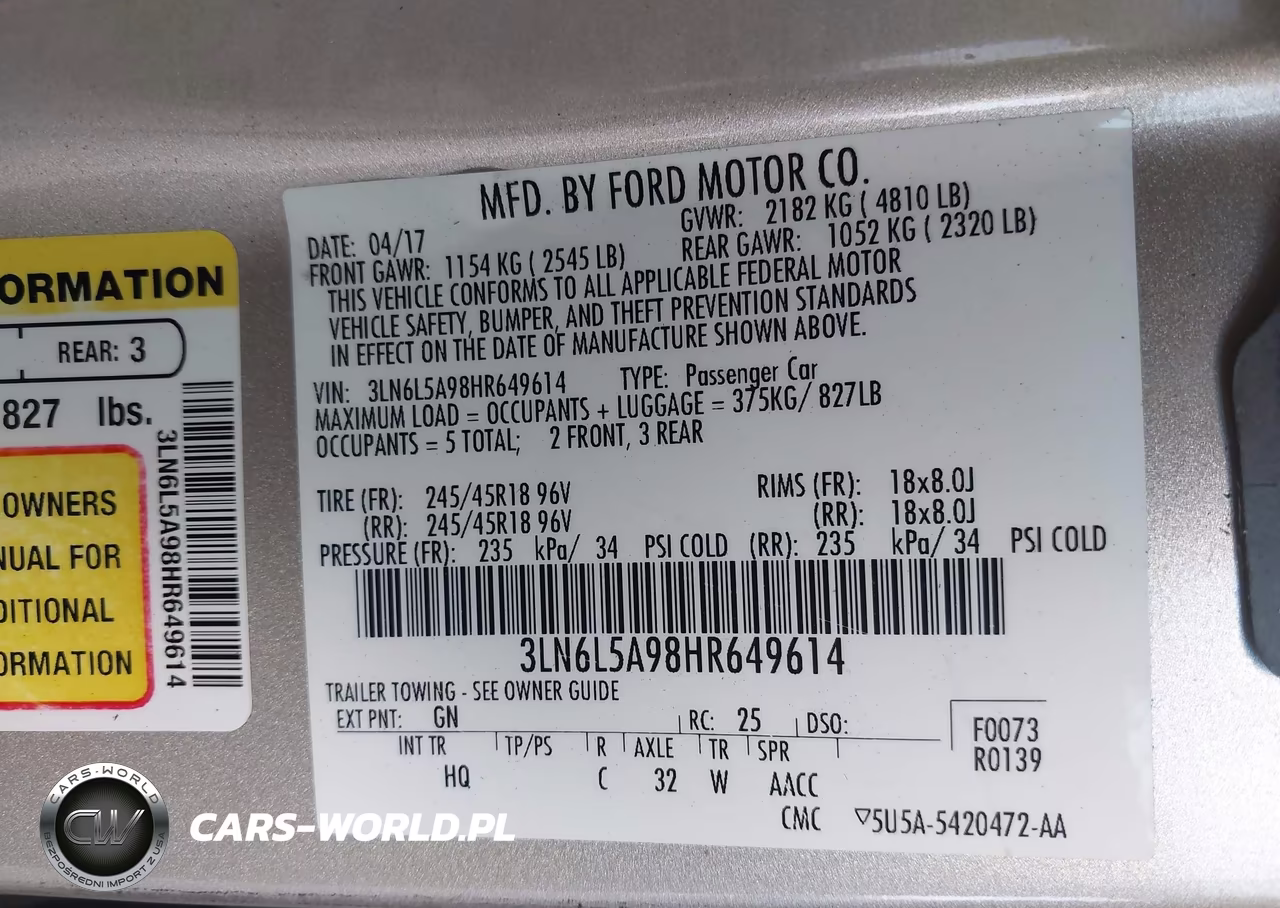 2017 Lincoln Mkz Premiere VIN:3LN6L5A98HR649614 - 9