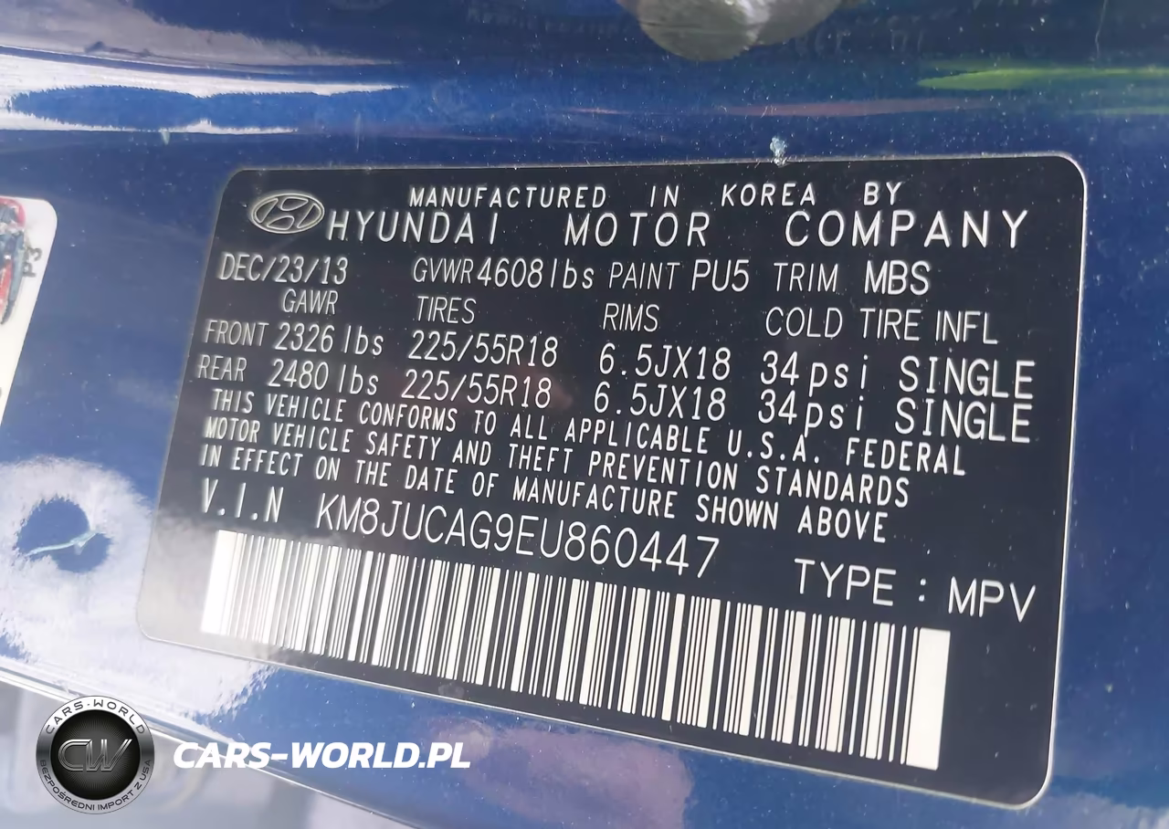 2014 Hyundai Tucson Limited VIN:KM8JUCAG9EU860447 - 9