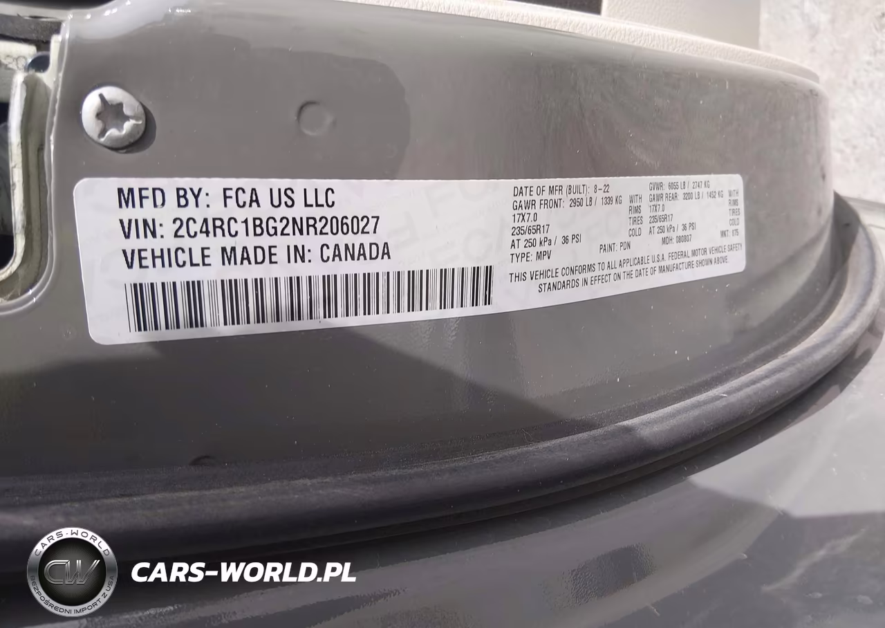 2022 Chrysler Pacifica Touring L VIN:2C4RC1BG2NR206027 - 9