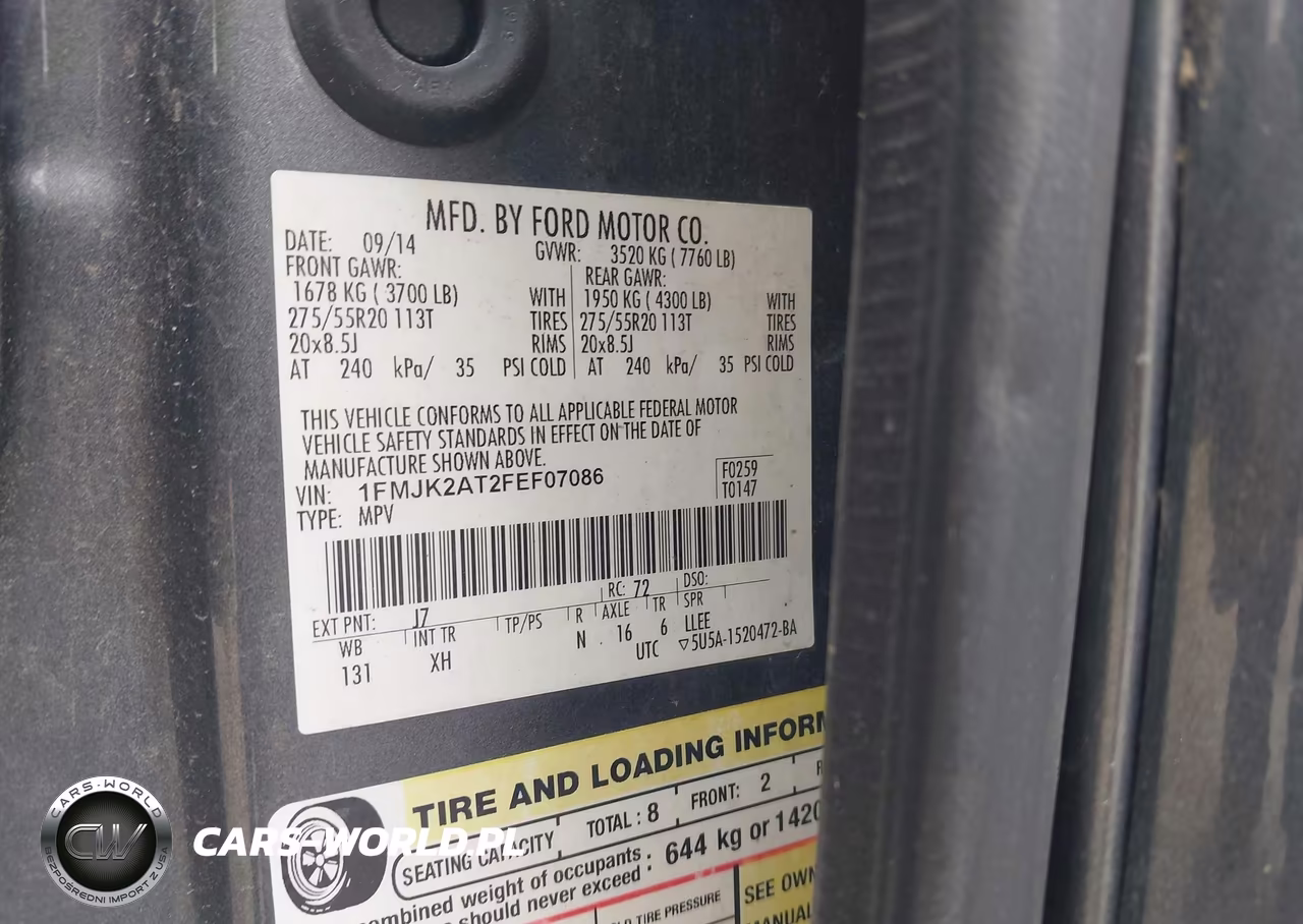 2015 Ford Expedition El Limited VIN:1FMJK2AT2FEF07086 - 9