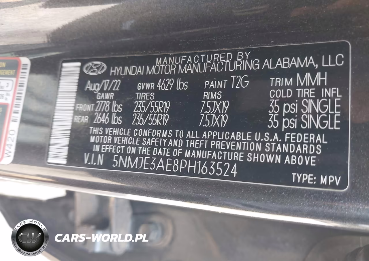 2023 Hyundai Tucson Limited VIN:5NMJE3AE8PH163524 - 9
