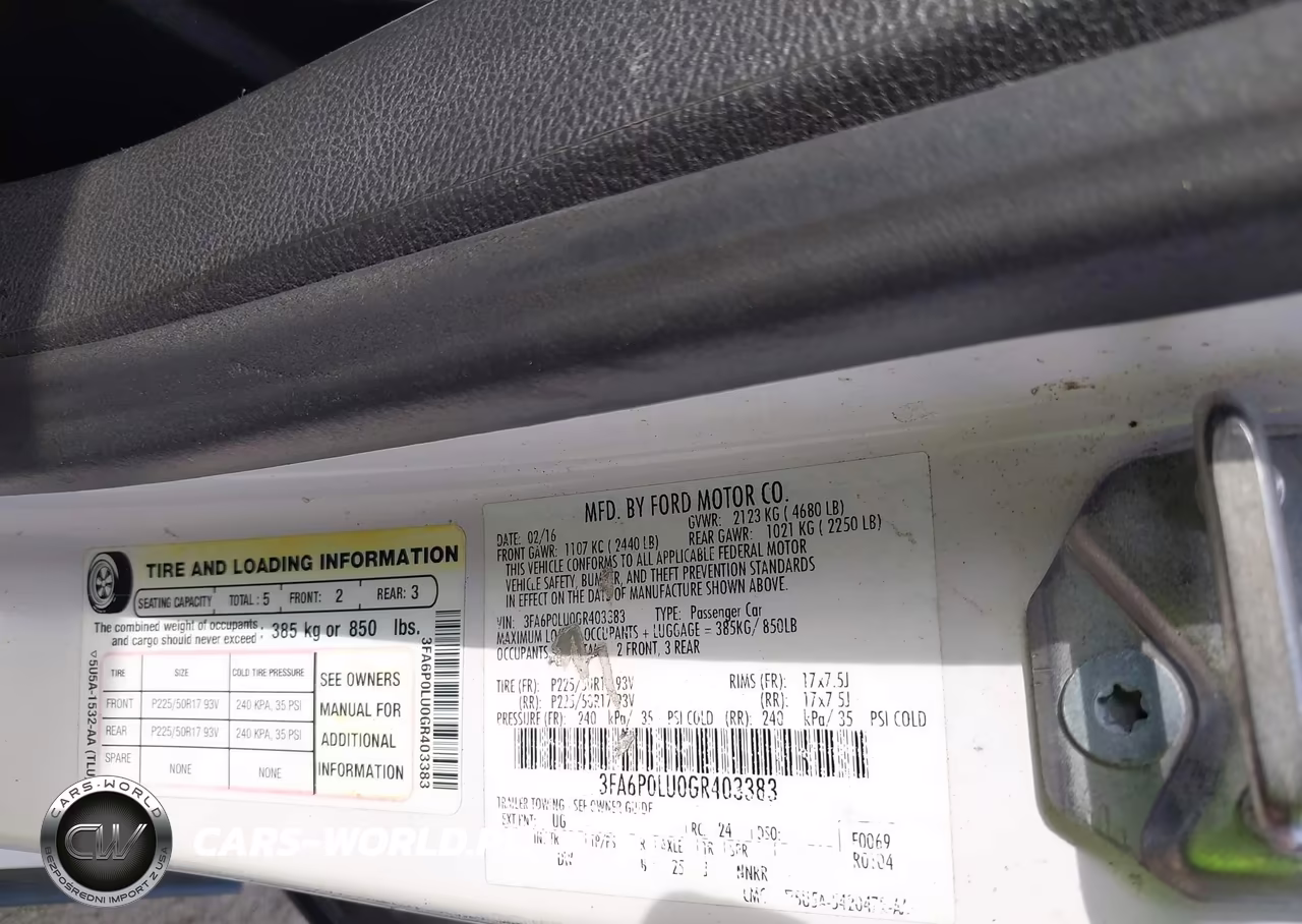 2016 Ford Fusion Hybrid Se VIN:3FA6P0LU0GR403383 - 9