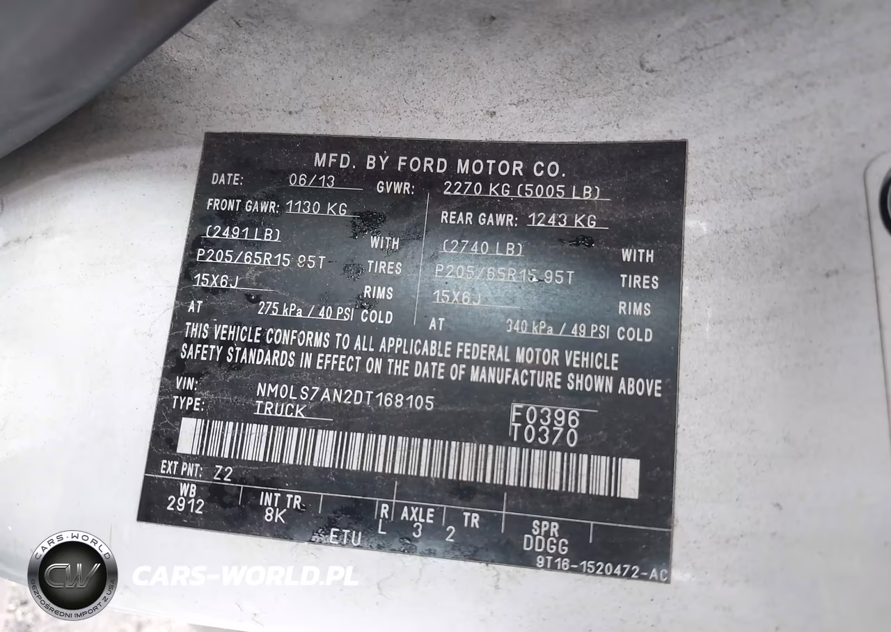 2013 Ford Transit Connect Xl VIN:NM0LS7AN2DT168105 - 9