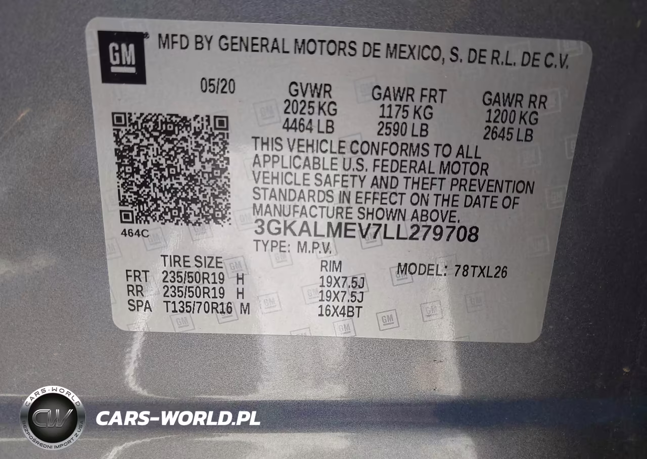 2020 GMC Terrain Fwd Sle VIN:3GKALMEV7LL279708 - 9