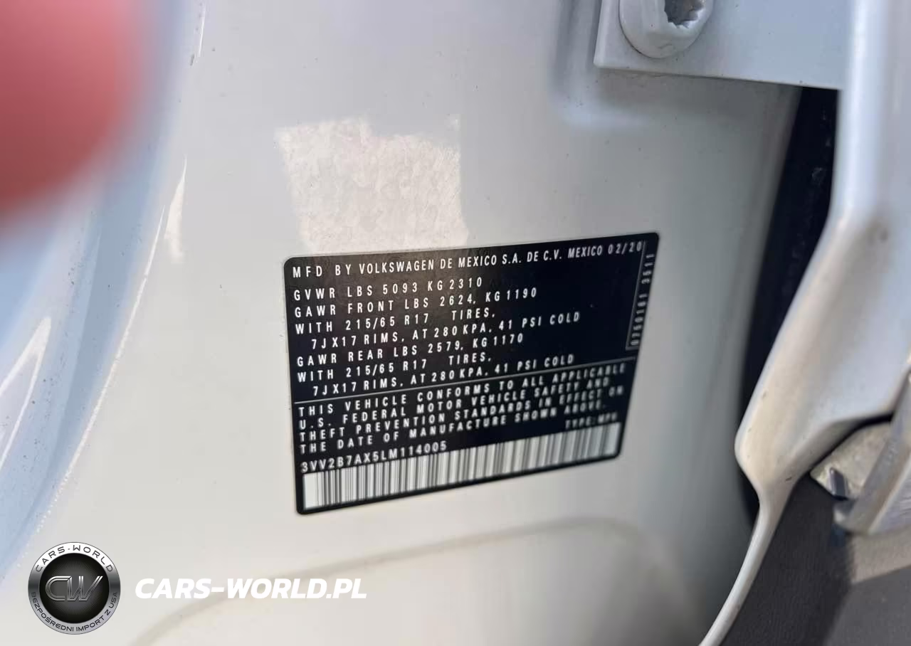 2020 Volkswagen Tiguan Se VIN:3VV2B7AX5LM114005 - 9