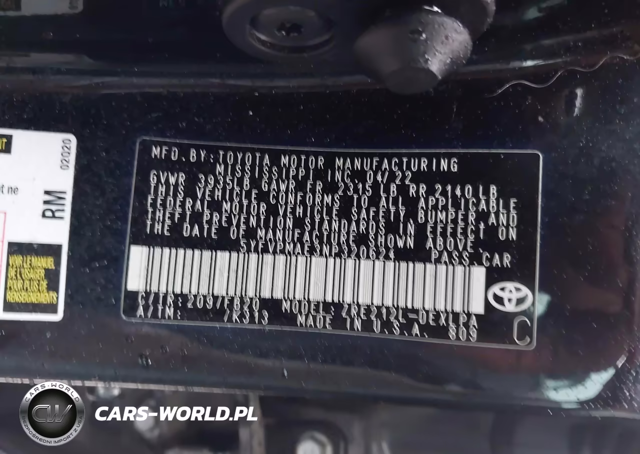2022 Toyota Corolla Le VIN:5YFVPMAE3NP320624 - 9