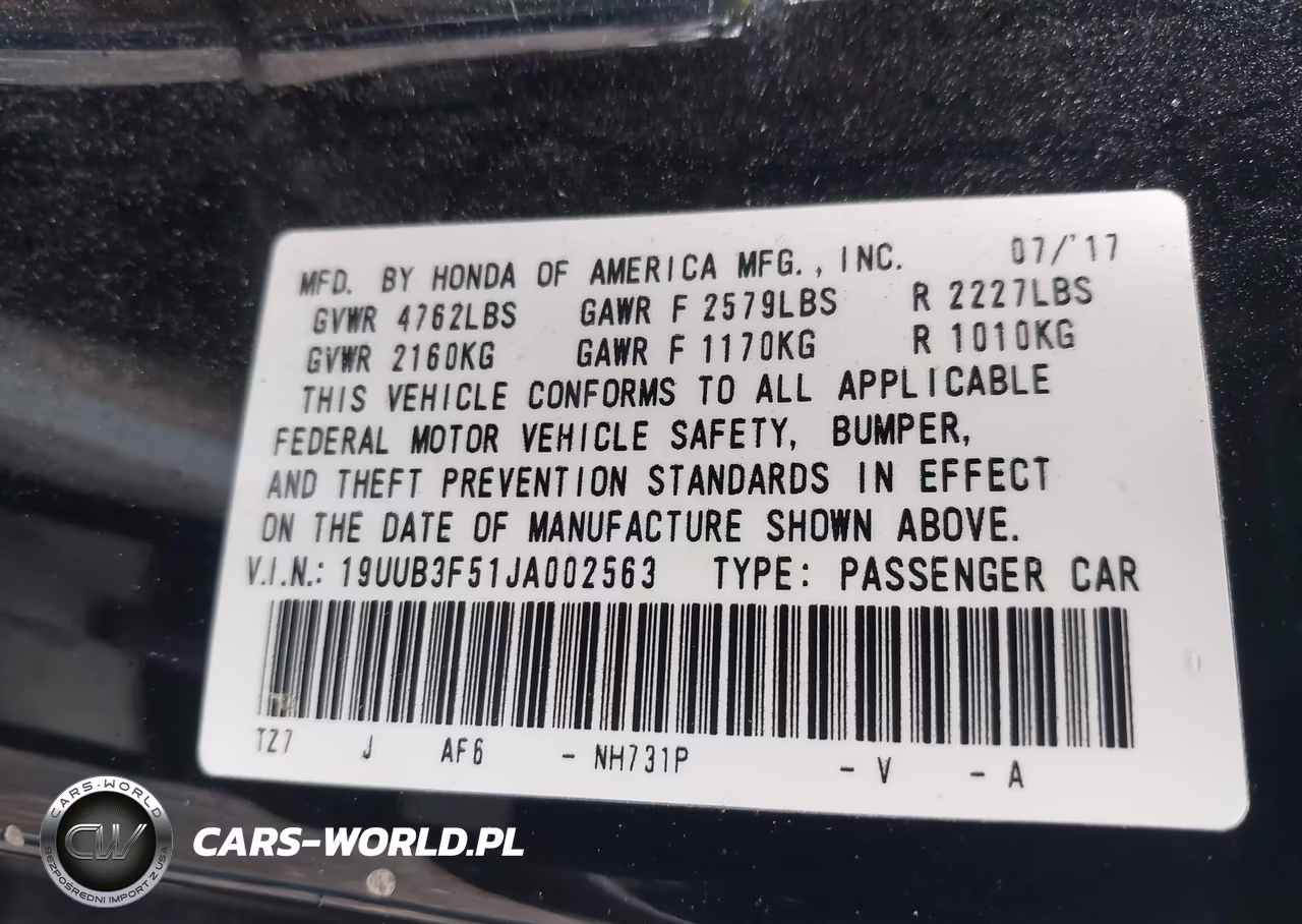 2018 Acura Tlx Tech Pkg VIN:19UUB3F51JA002563 - 9
