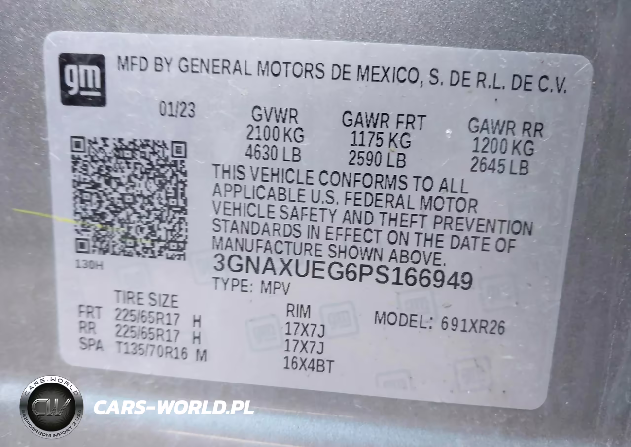 2023 Chevrolet Equinox Awd Lt VIN:3GNAXUEG6PS166949 - 9