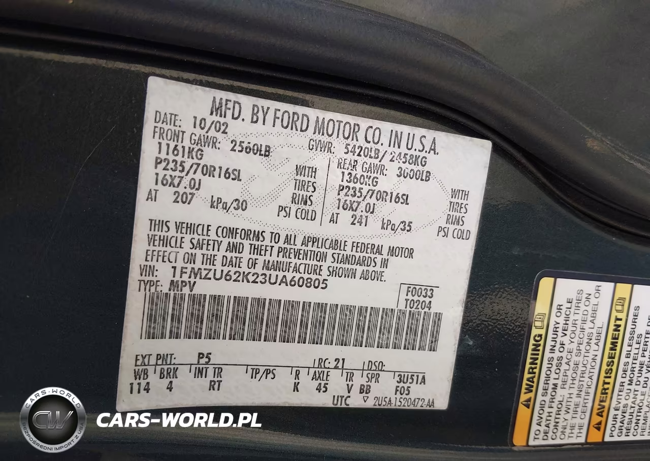 2003 Ford Explorer Xls VIN:1FMZU62K23UA60805 - 9