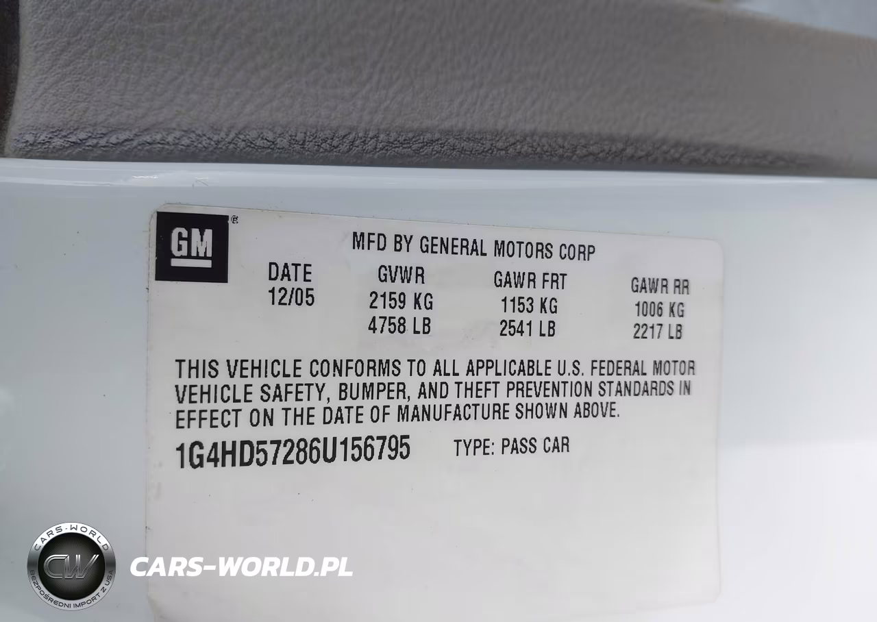 2006 Buick Lucerne Cxl VIN:1G4HD57286U156795 - 9