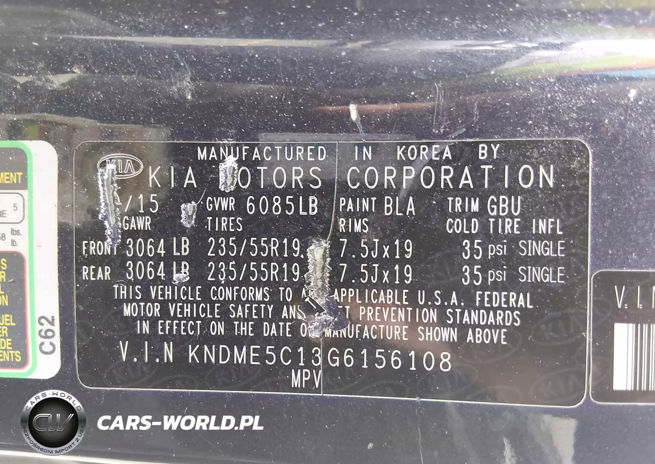 2016 Kia Sedona Sx Luxury VIN:KNDME5C13G6156108 - 9