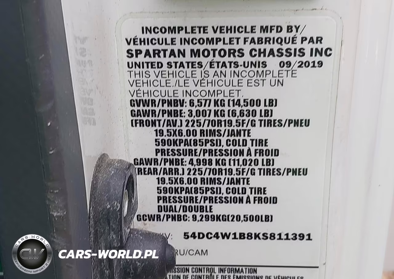 2019 Isuzu Npr Hd VIN:54DC4W1B8KS811391 - 9