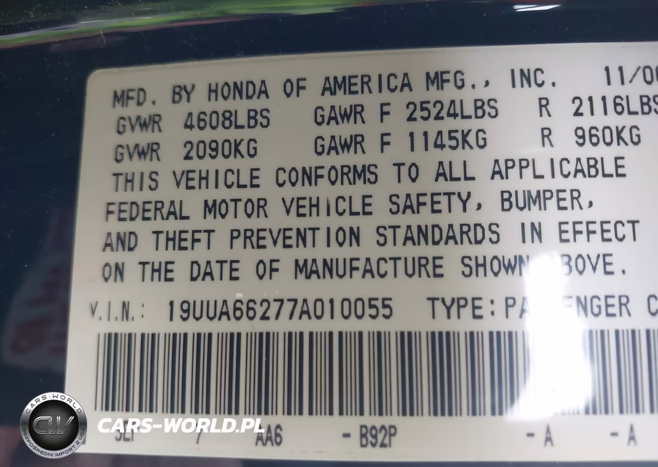 2007 Acura Tl 3.2 VIN:19UUA66277A010055 - 9