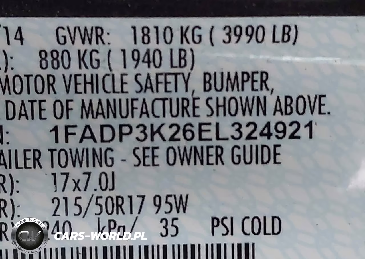 2014 Ford Focus Se VIN:1FADP3K26EL324921 - 9