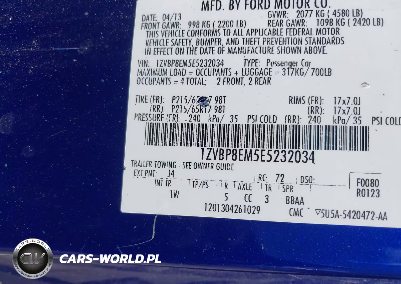2014 Ford Mustang V6 VIN:1ZVBP8EM5E5232034 - 9