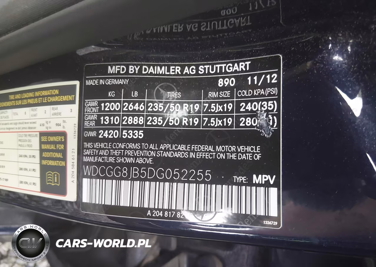 2013 Mercedes-Benz Glk 350 4Matic VIN:WDCGG8JB5DG052255 - 9
