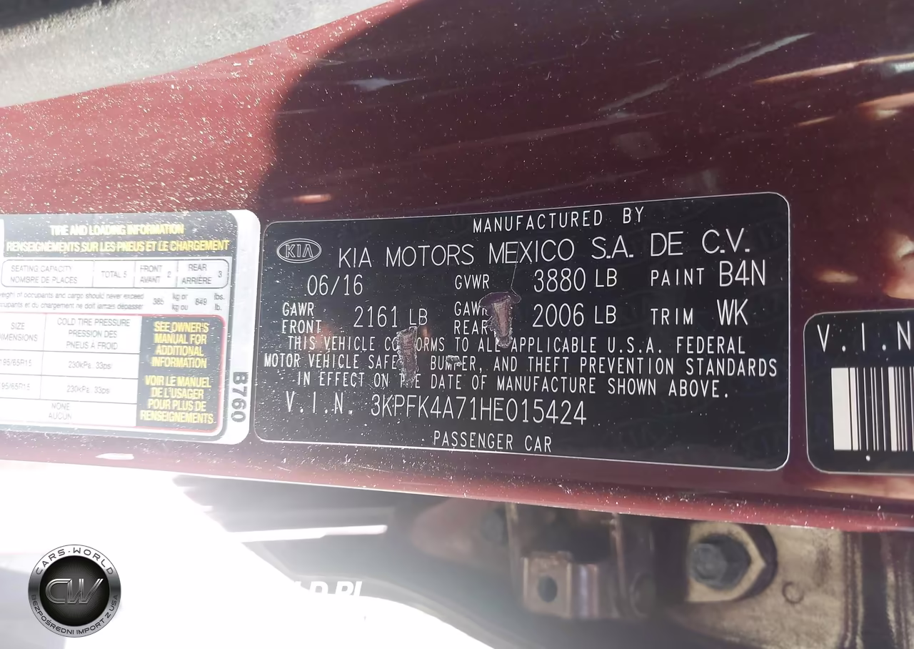 2017 Kia Forte Lx VIN:3KPFK4A71HE015424 - 9